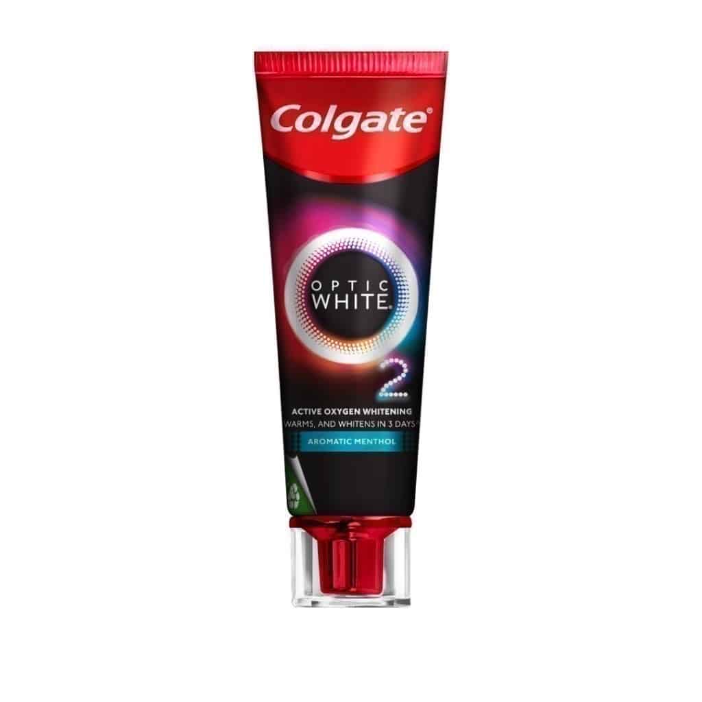 คอลเกต ยาสีฟัน อ๊อพติค ไวท์ โอทู 85 กรัม Colgate Optic White O2 Toothpaste